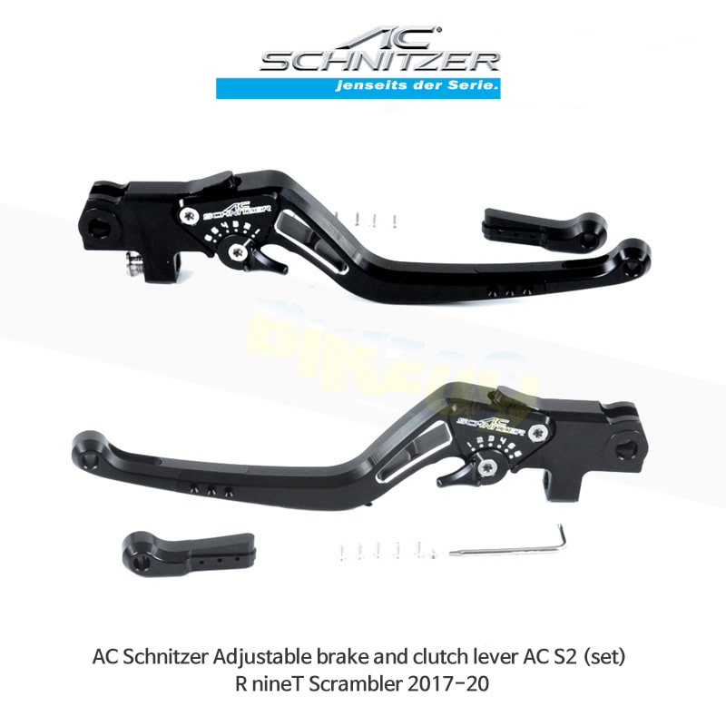 AC슈니처 BMW 알나인티 스크램블러 (17-20) 조절식 브레이크, 클러치 레버 AC S2 세트 S700005-H15-V15-002