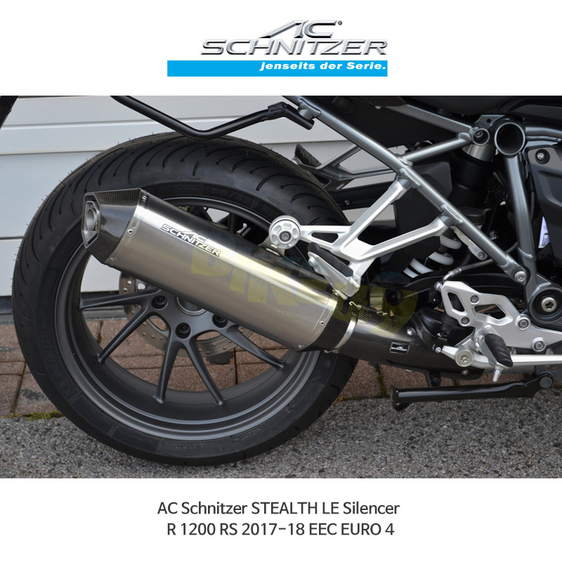 AC슈니처 BMW R1200RS (17-18) EEC EURO 4 STEALTH LE 머플러 S4582 088117-S0105 088015-002