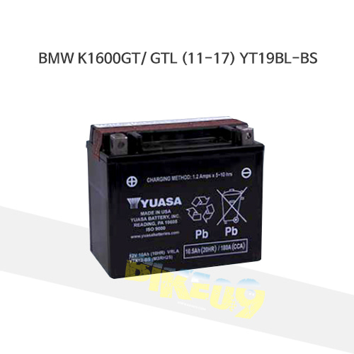 YUASA 유아사 BMW K1600GT/ GTL (11-17) 배터리 YT19BL-BS 밧데리