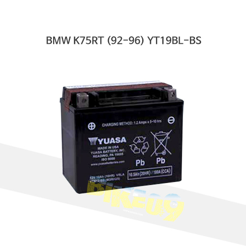 YUASA 유아사 BMW K75RT (92-96) 배터리 YT19BL-BS 밧데리