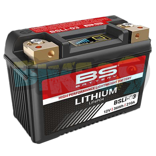 카지바 BS 배터리 BSLI-03 리튬 배터리 12N9-3B/YT7B-BS/YB9L-A2/YT9B-BS - 오토바이 밧데리 리튬이온 배터리 360103