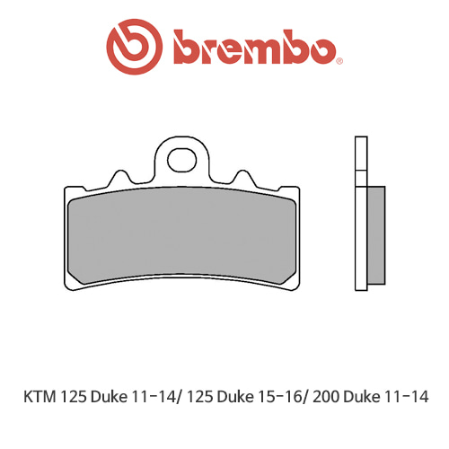 KTM 125듀크 (11-14)/ 125듀크 (15-16)/ 200듀크 (11-14) 오토바이 브레이크패드 브렘보