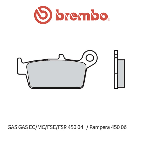 GAS GAS EC/MC/FSE/FSR450 (04-)/ Pampera450 (06-) 신터드 오토바이 브레이크패드 브렘보