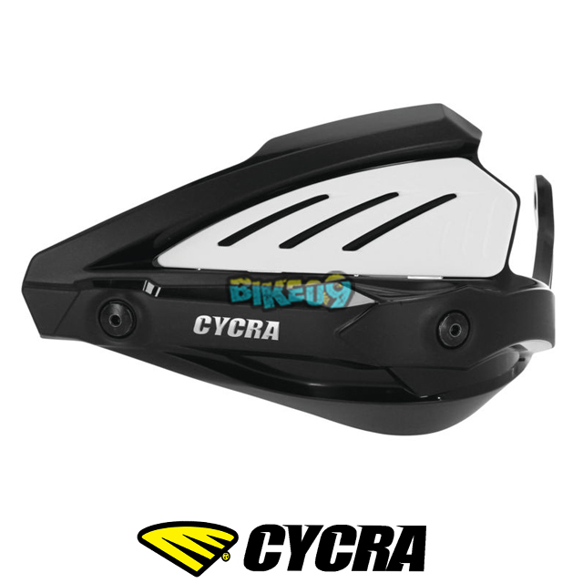 싸이크라 야마하 XTZ700 테네레 보이저 핸드가드 (블랙/화이트) - 오토바이 튜닝 부품 1CYC-7903-315