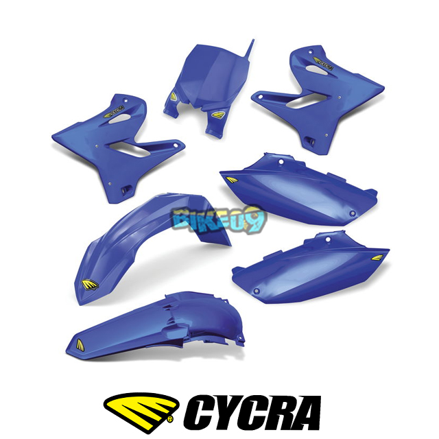 싸이크라 야마하 YZ125/YZ250 컴플리트 파워플로우 바디 키트 (블루) - 오토바이 튜닝 부품 1CYC-9315-62