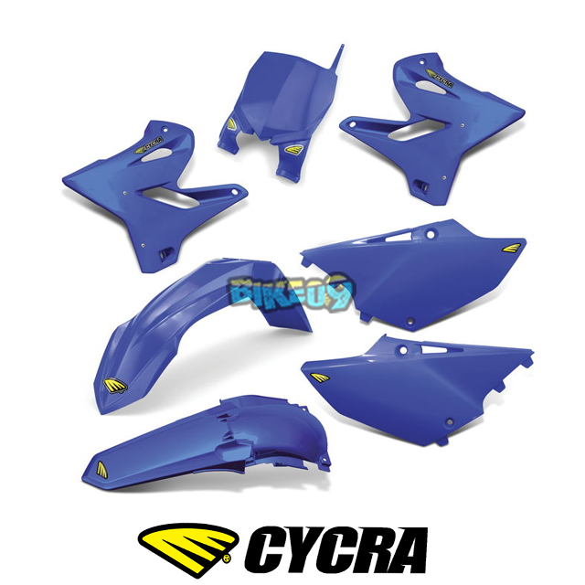 싸이크라 야마하 YZ125/YZ250 컴플리트 파워플로우 바디 키트 (블루) - 오토바이 튜닝 부품 1CYC-9316-62