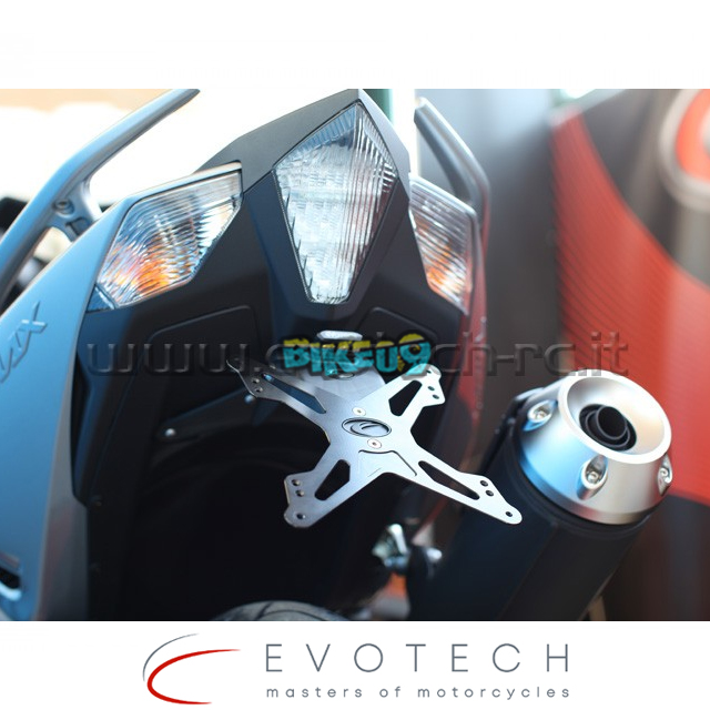 에보텍 이탈리아 야마하 T맥스 530 (12-16) 번호판 홀더 - 오토바이 튜닝 부품 ESTR-0215