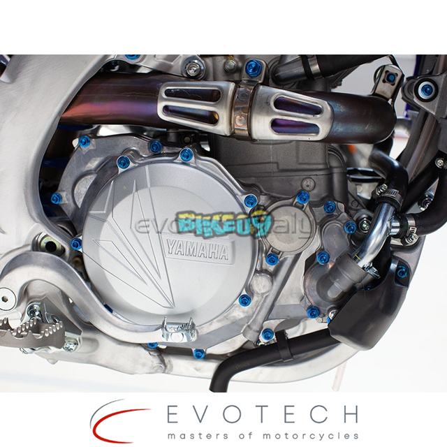 에보텍 이탈리아 야마하 YZ 450 F 엔진 볼트 키트 (색상옵션 : 레드, 블랙, 블루, 골드, 실버) - 오토바이 튜닝 부품 KVM-0203
