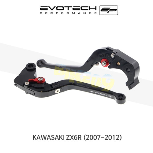 에보텍 KAWASAKI 가와사키 ZX6R (09-12) 오토바이 접이식 브레이크레바 클러치레바 세트 PRN002390-002394-06