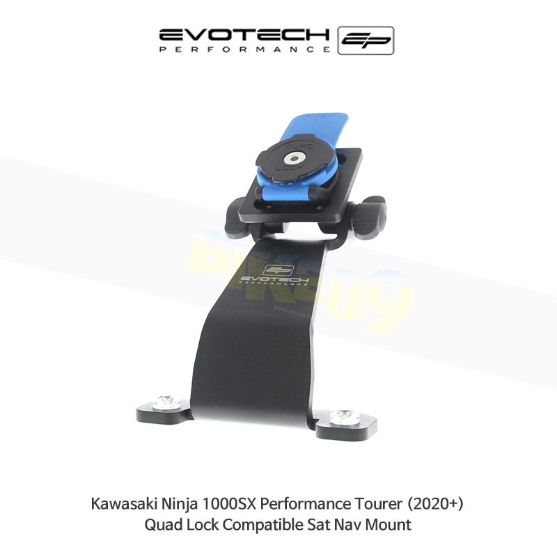 에보텍 KAWASAKI 가와사키 닌자1000SX Performance Tourer (2020+) 오토바이 Quad Lock 네비 휴대폰 거치대 PRN014568-015098-03