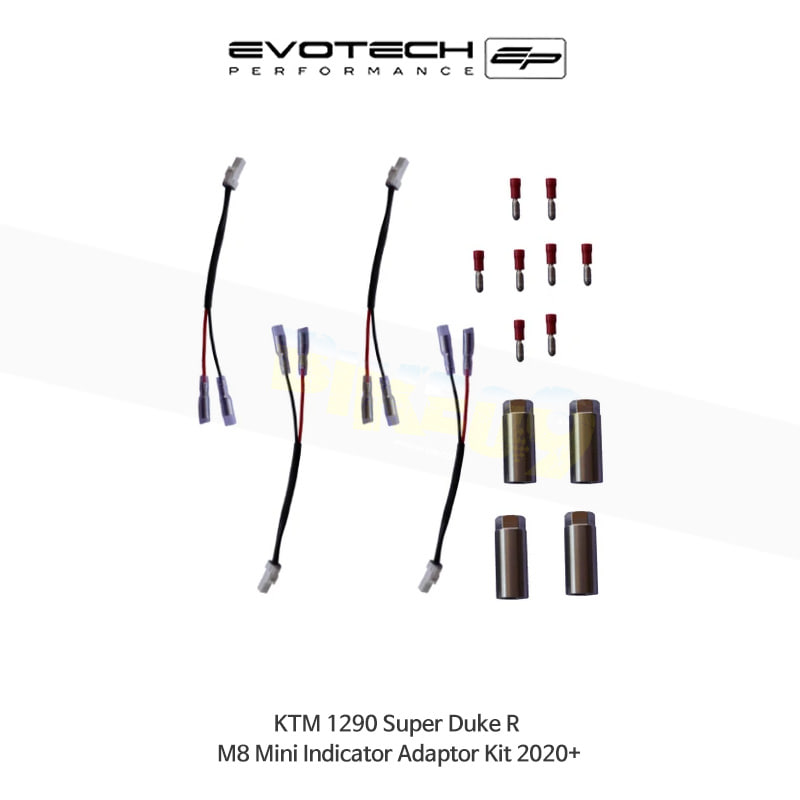 에보텍 KTM 1290슈퍼듀크 R (2020+) 오토바이 M8 미니인디케이터어댑터킷 PRN014917-01