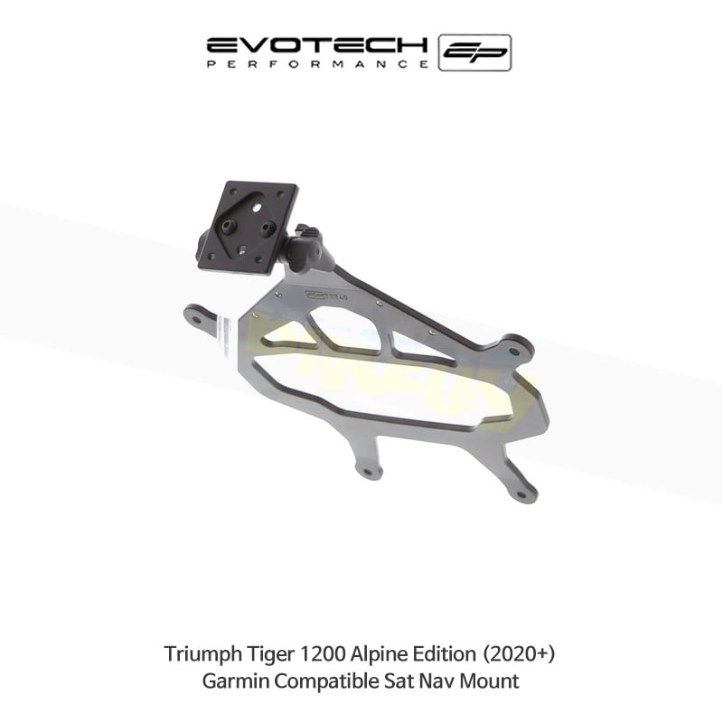 에보텍 TRIUMPH 트라이엄프 타이거1200 Alpine Edition (2020+) 오토바이 Garmin 네비 휴대폰 거치대 PRN014516-014566-11