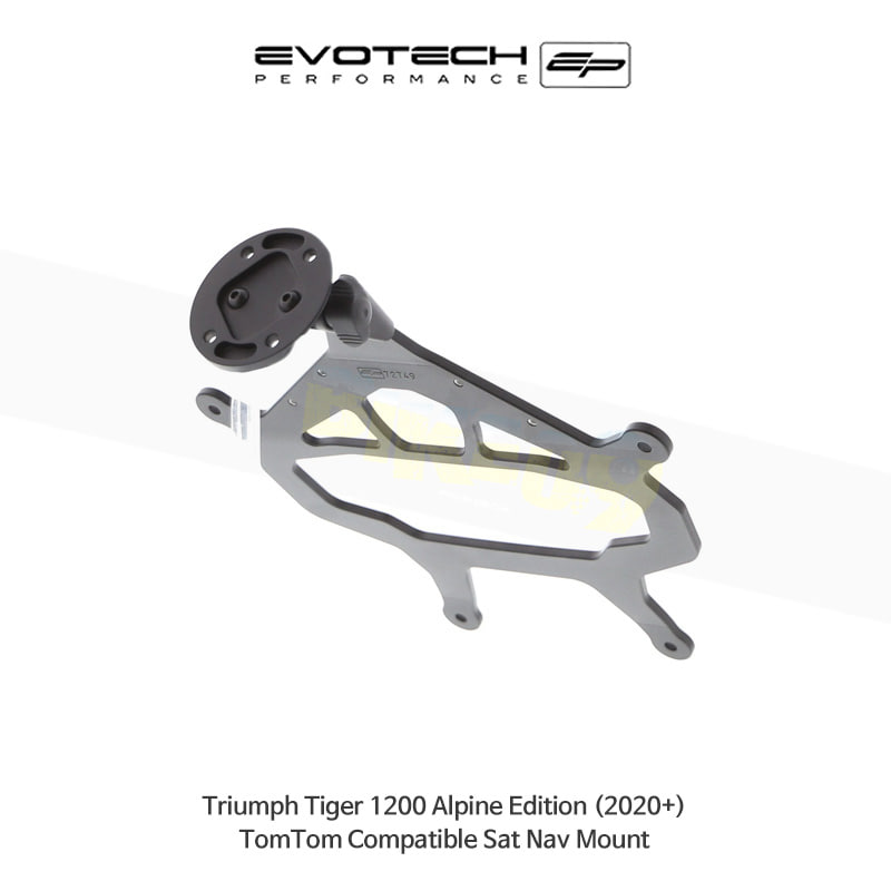 에보텍 TRIUMPH 트라이엄프 타이거1200 Alpine Edition (2020+) 오토바이 TomTom 네비 휴대폰 거치대 PRN014516-014567-11