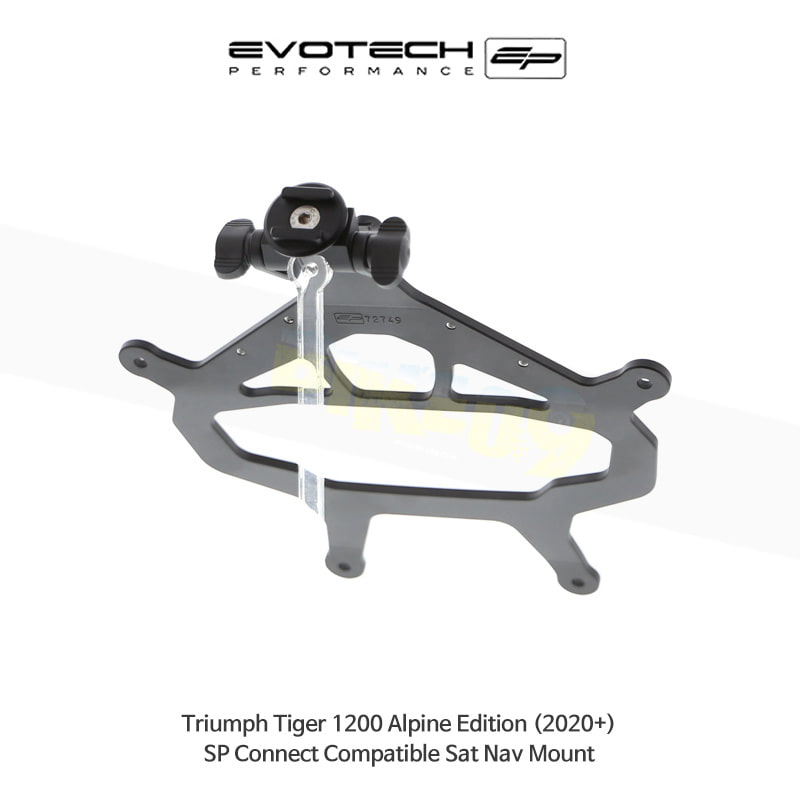 에보텍 TRIUMPH 트라이엄프 타이거1200 Alpine Edition (2020+) 오토바이 SP Connect 네비 휴대폰 거치대 PRN014516-014677-11