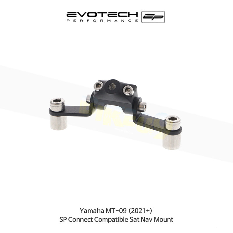 에보텍 YAMAHA 야마하 MT09 (2021+) 오토바이 SP Connect 네비 휴대폰 거치대 PRN014677-015422-01