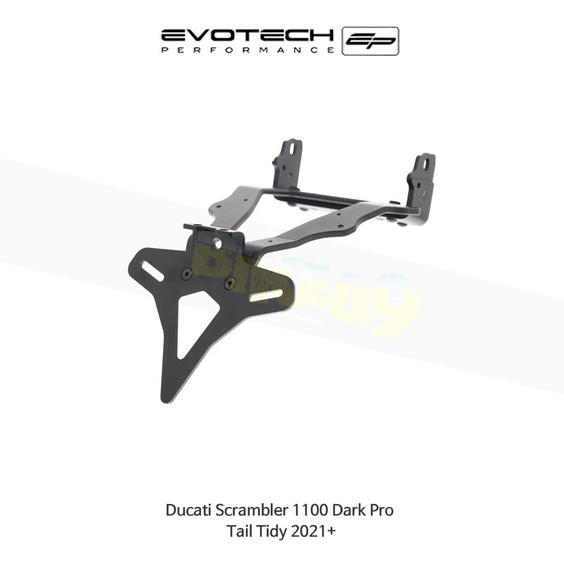 에보텍 DUCATI 두카티 스크램블러1100 Dark Pro (2021+) 오토바이 휀다리스킷 번호판브라켓 PRN014118-06