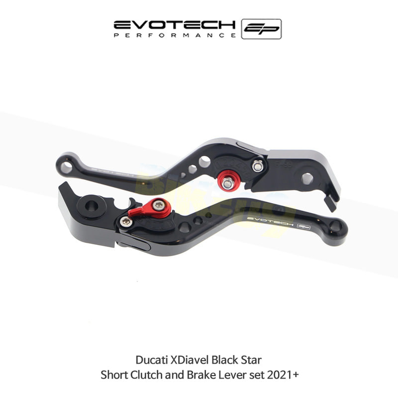 에보텍 DUCATI 두카티 엑스디아벨 Black Star (2021+) 오토바이 숏 브레이크레바 클러치레바 세트 PRN002407-002409-78