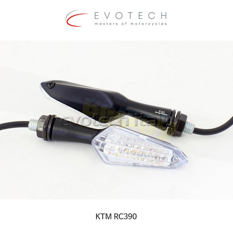에보텍 이탈리아 KTM RC390 LED 라이트 방향지시등 인디케이터 한쌍 F-01