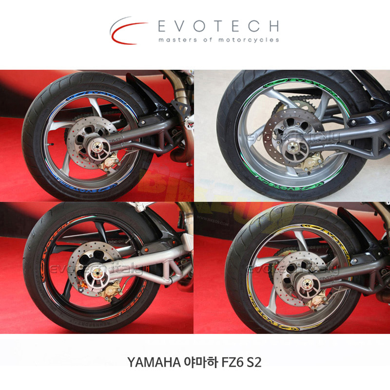 에보텍 이탈리아 YAMAHA 야마하 FZ6 S2 (04-11) 휠스티커 킷 STRIP-01