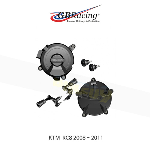 GB레이싱 엔진가드 프레임 슬라이더 KTM RC8 모토사이클 프로텍션 BUNDLE CP-RC8-2008-CS-GBR