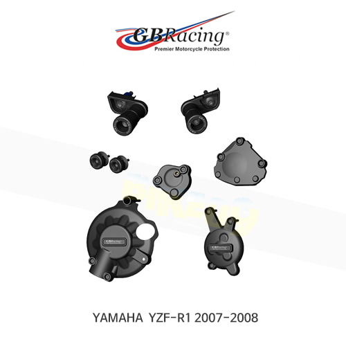 GB레이싱 엔진가드 프레임 슬라이더 야마하 YZF-R1 모터사이클 프로텍션 BUNDLE (07-08) CP-R1-2007-CS-GBR