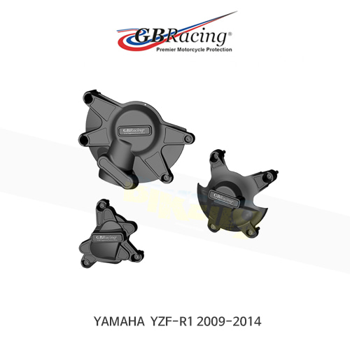 GB레이싱 엔진가드 프레임 슬라이더 야마하 YZF-R1 STOCK 엔진 커버 세트 (09-14) 레이스/스트리트 EC-R1-2009-SET-GBR