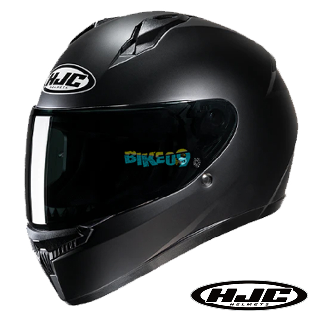 HJC C10 솔리드 세미 플랫 블랙 풀페이스 헬멧 - 홍진 헬멧 오토바이 용품 안전 장비