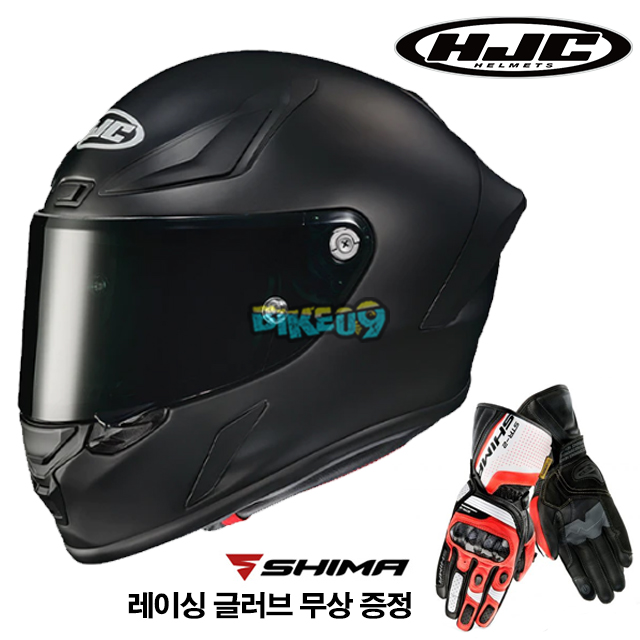 HJC 알파 1 솔리드 매트 블랙 (레이싱 글러브 무상 증정) - 홍진 헬멧 오토바이 용품 안전 장비