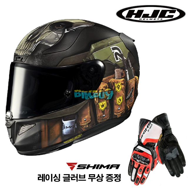 HJC 알파 11 고스트 콜 오브 듀티 (레이싱 글러브 무상 증정) - 홍진 헬멧 오토바이 용품 안전 장비 MC34SF