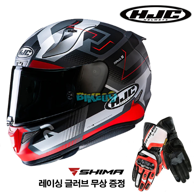 HJC 알파 11 넥터스 (레이싱 글러브 무상 증정) - 홍진 헬멧 오토바이 용품 안전 장비 MC1SF