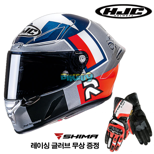 HJC 알파 1 벤 스피스 실버 스타 (레이싱 글러브 무상 증정) - 홍진 헬멧 오토바이 용품 안전 장비 MC21