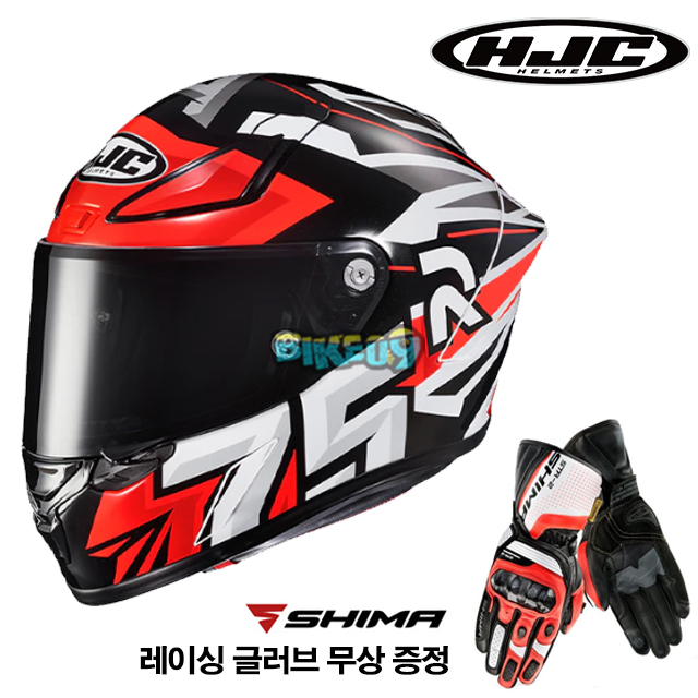 HJC 알파 1 아레나스 레플리카 (레이싱 글러브 무상 증정) - 홍진 헬멧 오토바이 용품 안전 장비 MC1