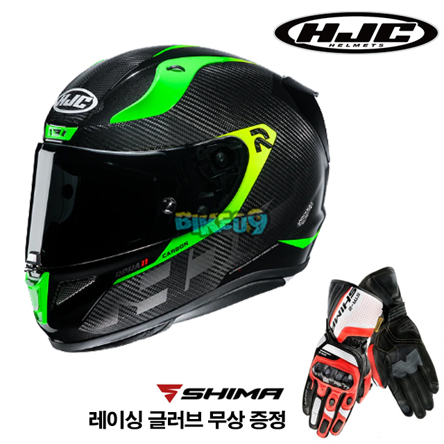 HJC 알파 11 카본 블리어 (레이싱 글러브 무상 증정) - 홍진 헬멧 오토바이 용품 안전 장비 MC4H