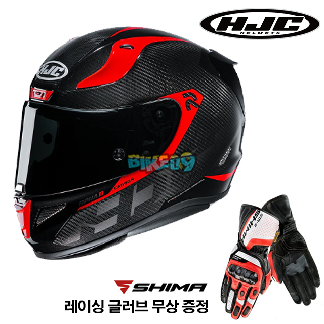 HJC 알파 11 카본 블리어 (레이싱 글러브 무상 증정) - 홍진 헬멧 오토바이 용품 안전 장비 MC1