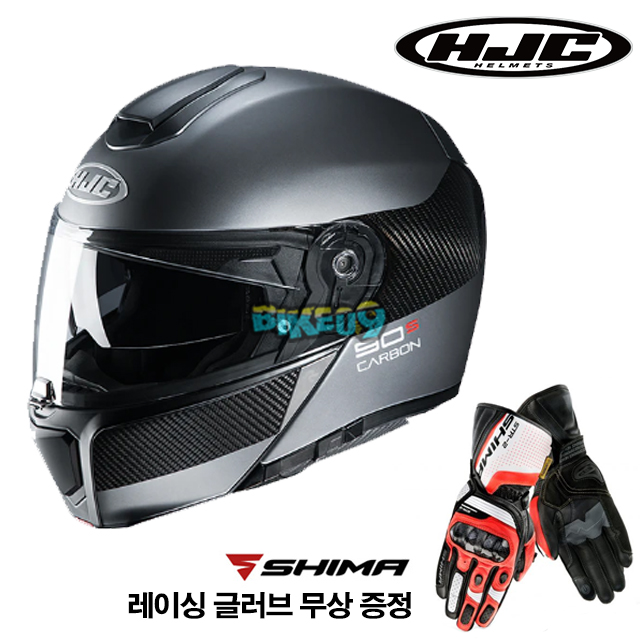 HJC 알파 90S 카본 루브 (레이싱 글러브 무상 증정) - 홍진 헬멧 오토바이 용품 안전 장비 MC5SF