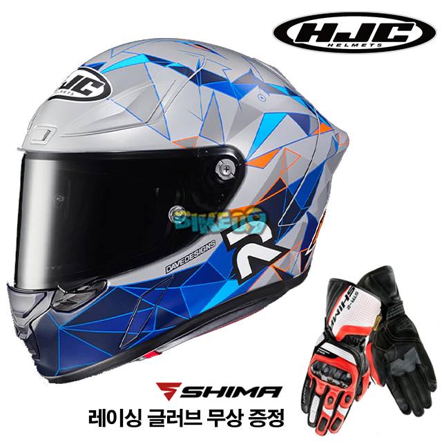 HJC 알파 1 폴 에스파가로 레플리카 (레이싱 글러브 무상 증정) - 홍진 헬멧 오토바이 용품 안전 장비 MC2SF