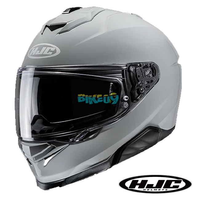 HJC i71 솔리드 N.그레이 풀페이스 헬멧 - 홍진 헬멧 오토바이 용품 안전 장비
