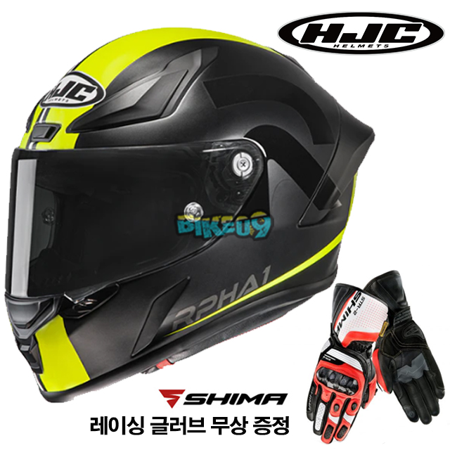 HJC 알파 1 세닌 (레이싱 글러브 무상 증정) - 홍진 헬멧 오토바이 용품 안전 장비 MC3HSF
