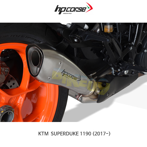 KTM 슈퍼듀크1190 (17-) HYDROFORM SHORT SATIN HP코르세 아크라포빅 머플러 XKTSDHY3002S-AB 오토바이 튜닝 부품