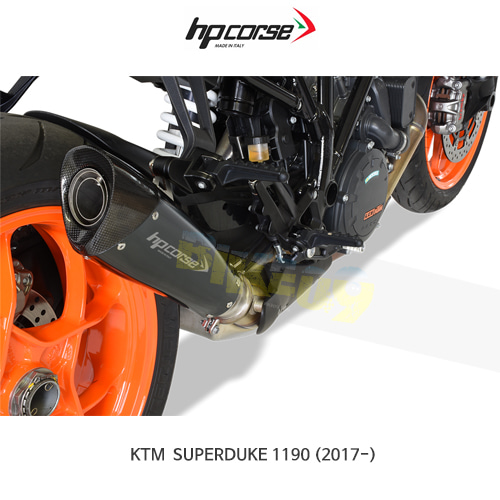 KTM 슈퍼듀크1190 (17-) EVOXTREME260 블랙 HP코르세 아크라포빅 머플러 XKTSDEVO2602B-AB 오토바이 튜닝 부품