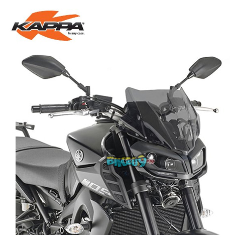 KAPPA 스크린 SMOKED 28X36.5CM SPECIFIC - 야마하 MT 09 (17-20) 오토바이 부품 튜닝 파츠 KA2132