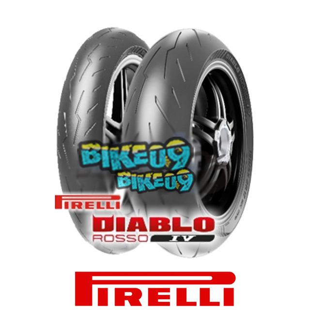 피렐리 DIABLO ROSSO IV 180/55 ZR 17 M/C (73W) TL 뒤 - 오토바이 타이어 부품