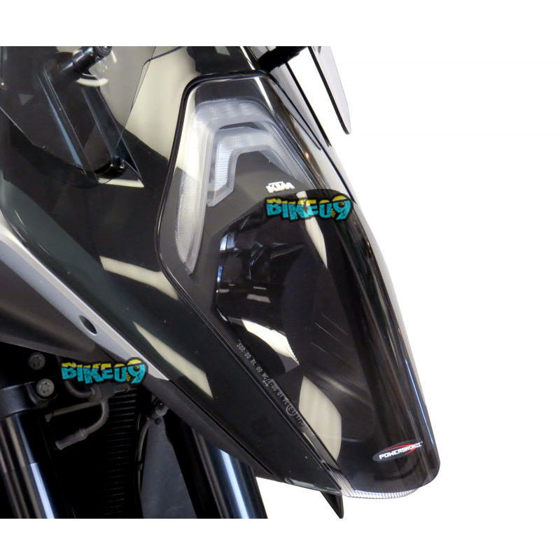 파워브론즈 헤드라이트 프로텍터 KTM 1290 슈퍼 듀크 GT 16-18 - 윈드 스크린 오토바이 튜닝 부품 440-KT581