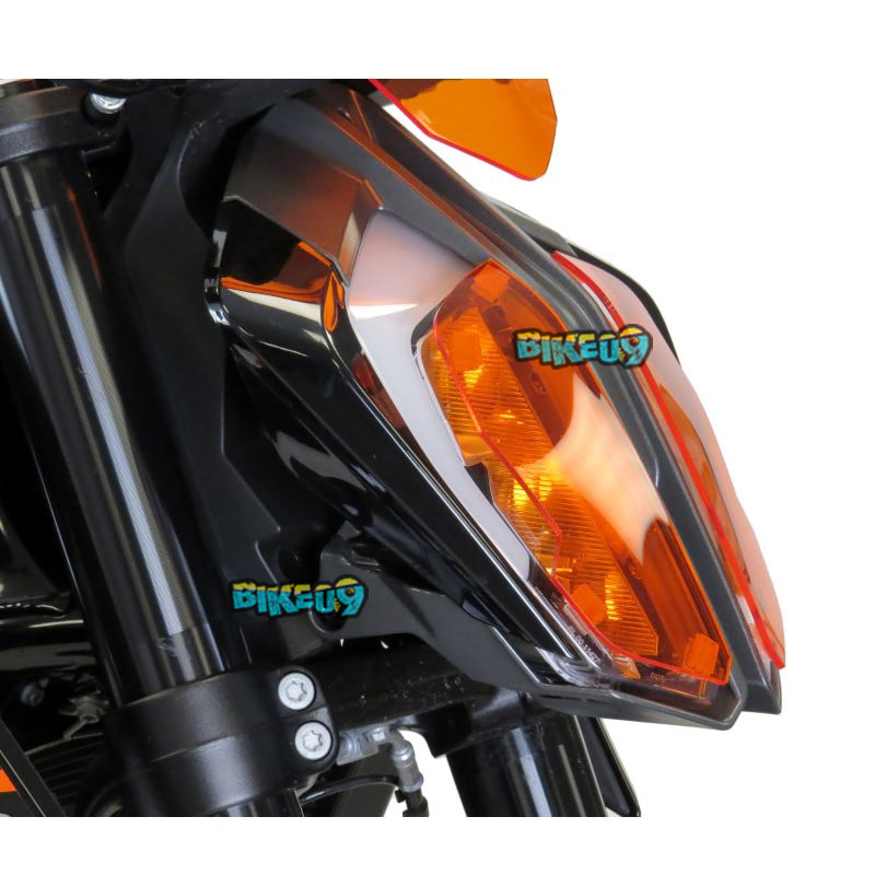 파워브론즈 헤드라이트 프로텍터 KTM 125 듀크 17-22 - 윈드 스크린 오토바이 튜닝 부품 440-KT596
