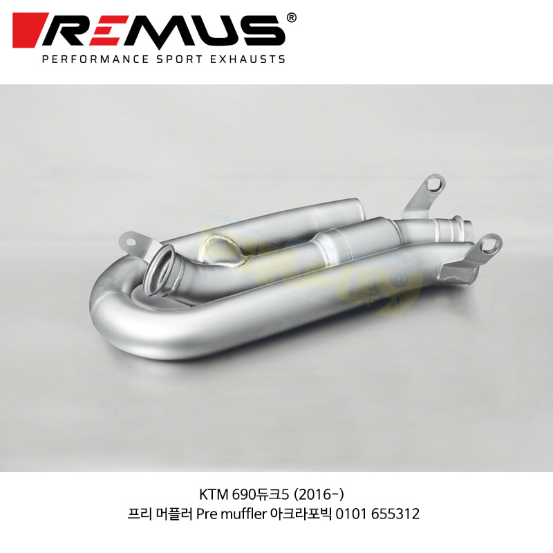 레무스 KTM 690듀크5 (2016-) 프리 머플러 Pre muffler 아크라 머플러 오토바이 튜닝 부품 0101 655312