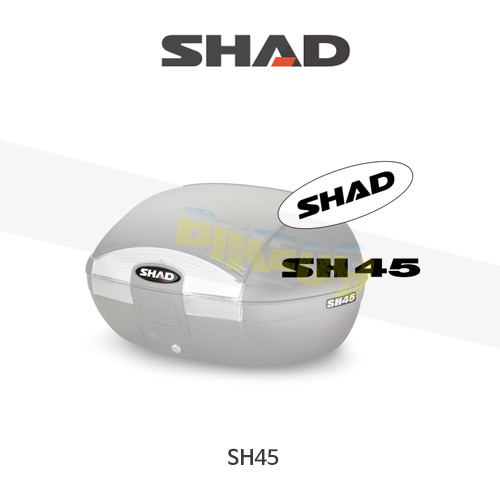 SHAD 샤드 탑케이스 SH45 보수용 스티커 세트 D1B451ETR