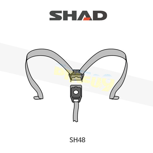 SHAD 샤드 탑케이스 SH48 보수용 플렉시블 스트랩 D1B48CGR