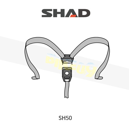 SHAD 샤드 탑케이스 SH50 보수용 플렉시블 스트랩 D1B50CGR