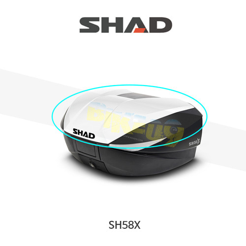 SHAD 샤드 탑케이스 SH58X 변환 케이스 커버 (화이트) D1B58E08