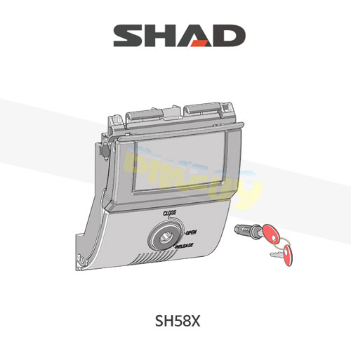 SHAD 샤드 탑케이스 SH58X 보수용 락세트 D1B59MAR
